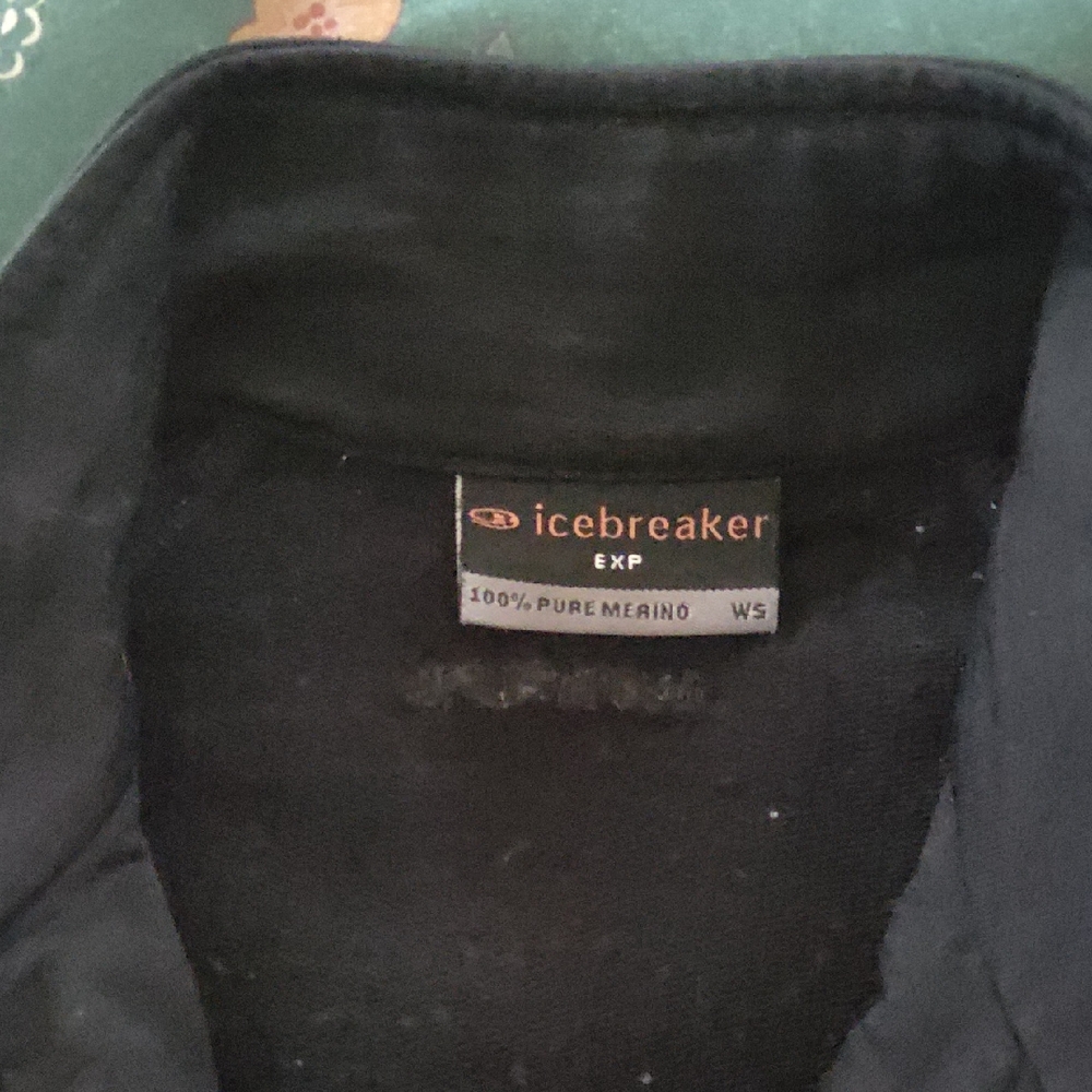 Icebreaker Black Merino Wool Shirt